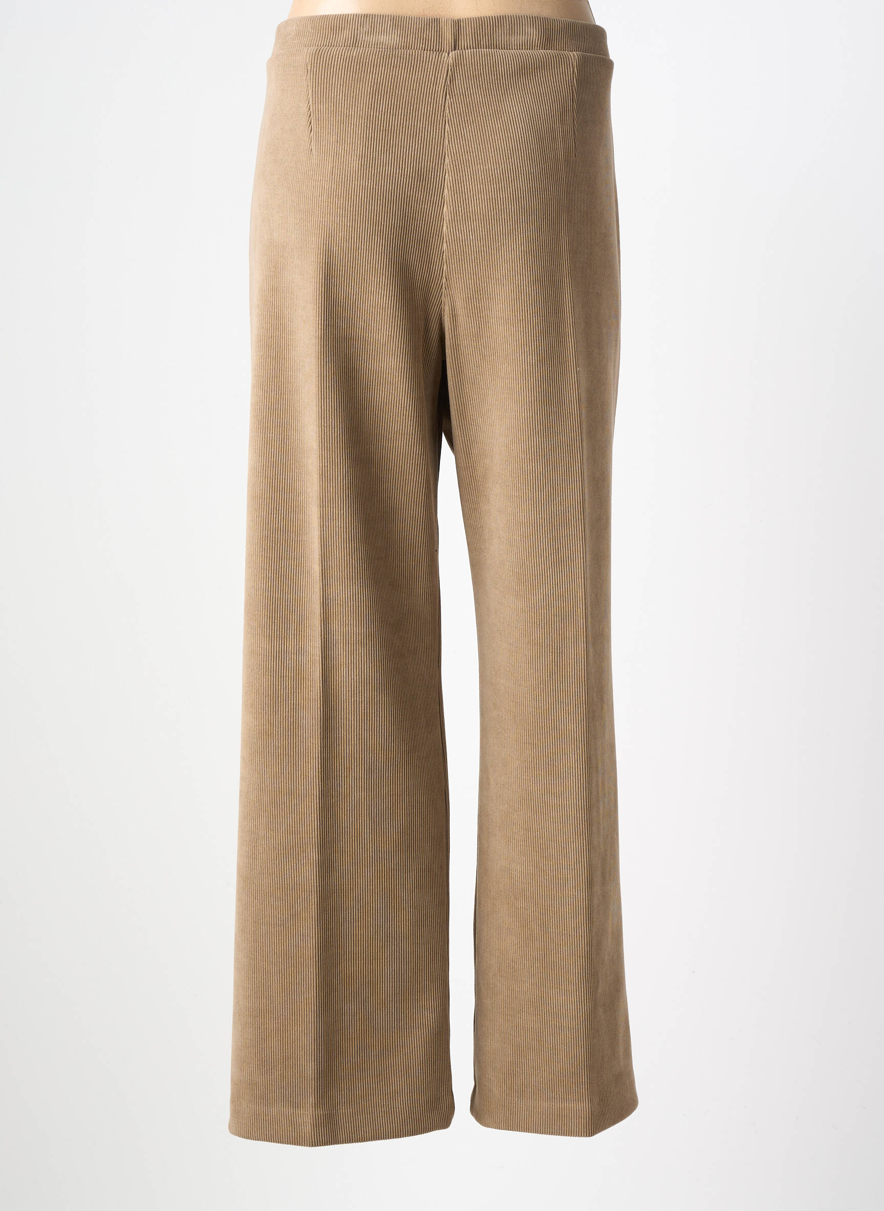 Pantalon drept talie elastică bej TINTA femeie