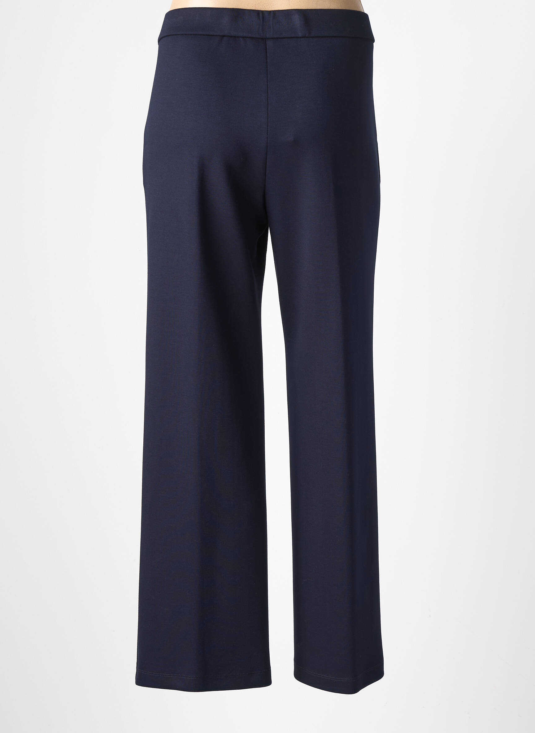 Pantalon drept talie elastică albastru TINTA femeie