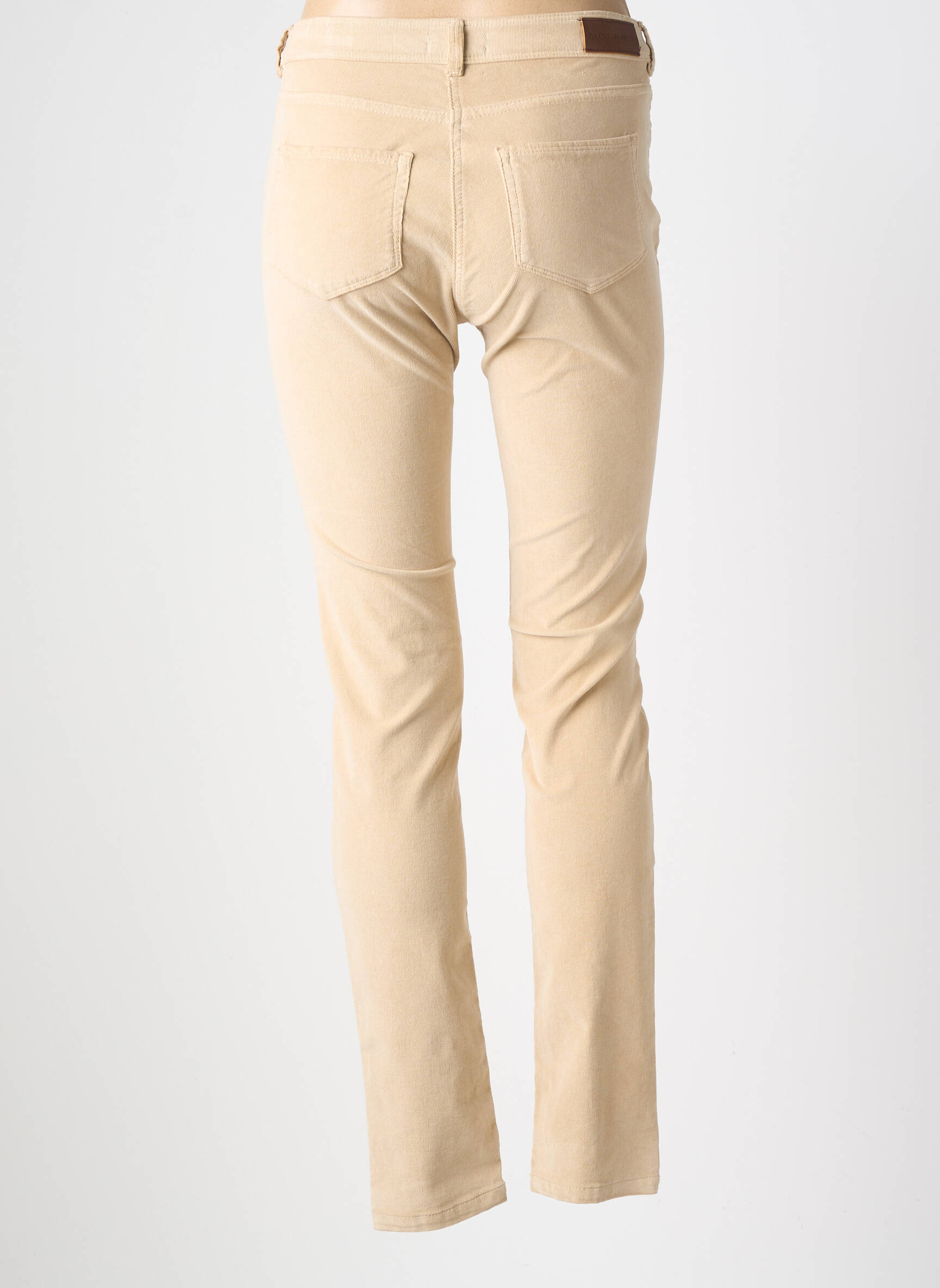 Pantalon slim buzunare bej SAINT JAMES femeie