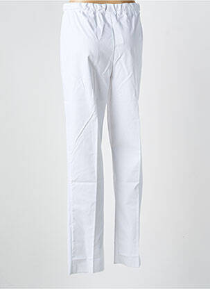 Pantalon drept talie elastică alb GEVANA femeie