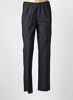 Pantalon drept talie elastică negru GEVANA femeie