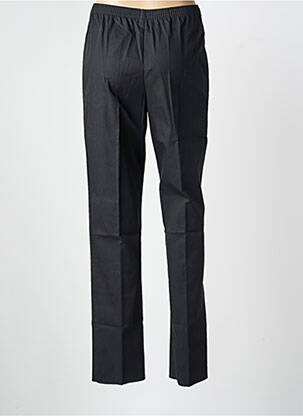 Pantalon drept talie elastică negru GEVANA femeie