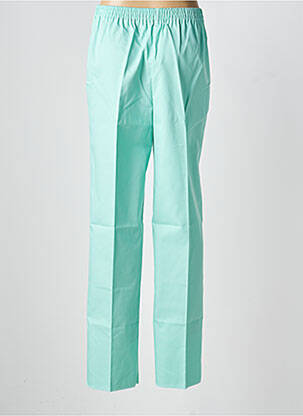 Pantalon slim talie elastică mărime normală verde GEVANA femeie