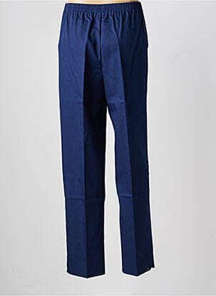 Pantalon slim talie elastică mărime normală albastru GEVANA femeie