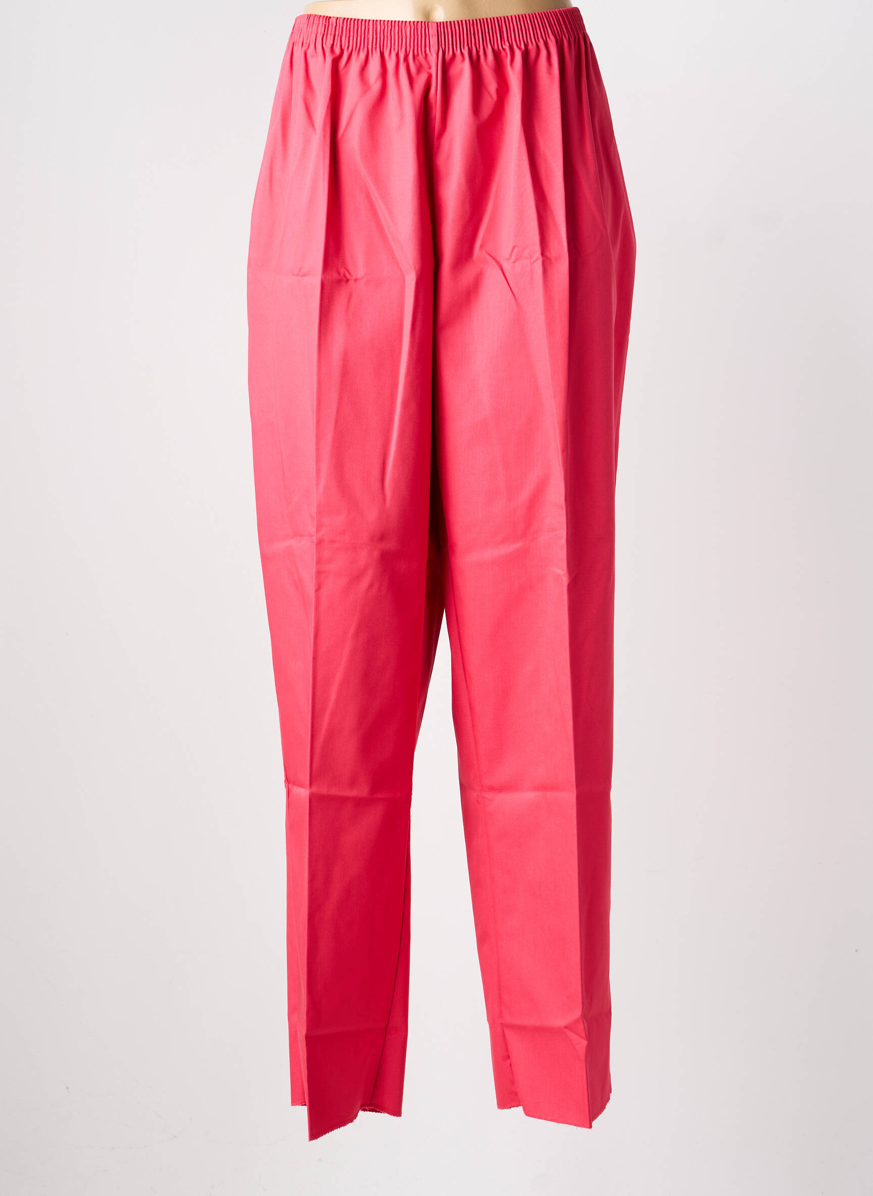 Pantalon slim talie elastică mărime normală roz GEVANA femeie