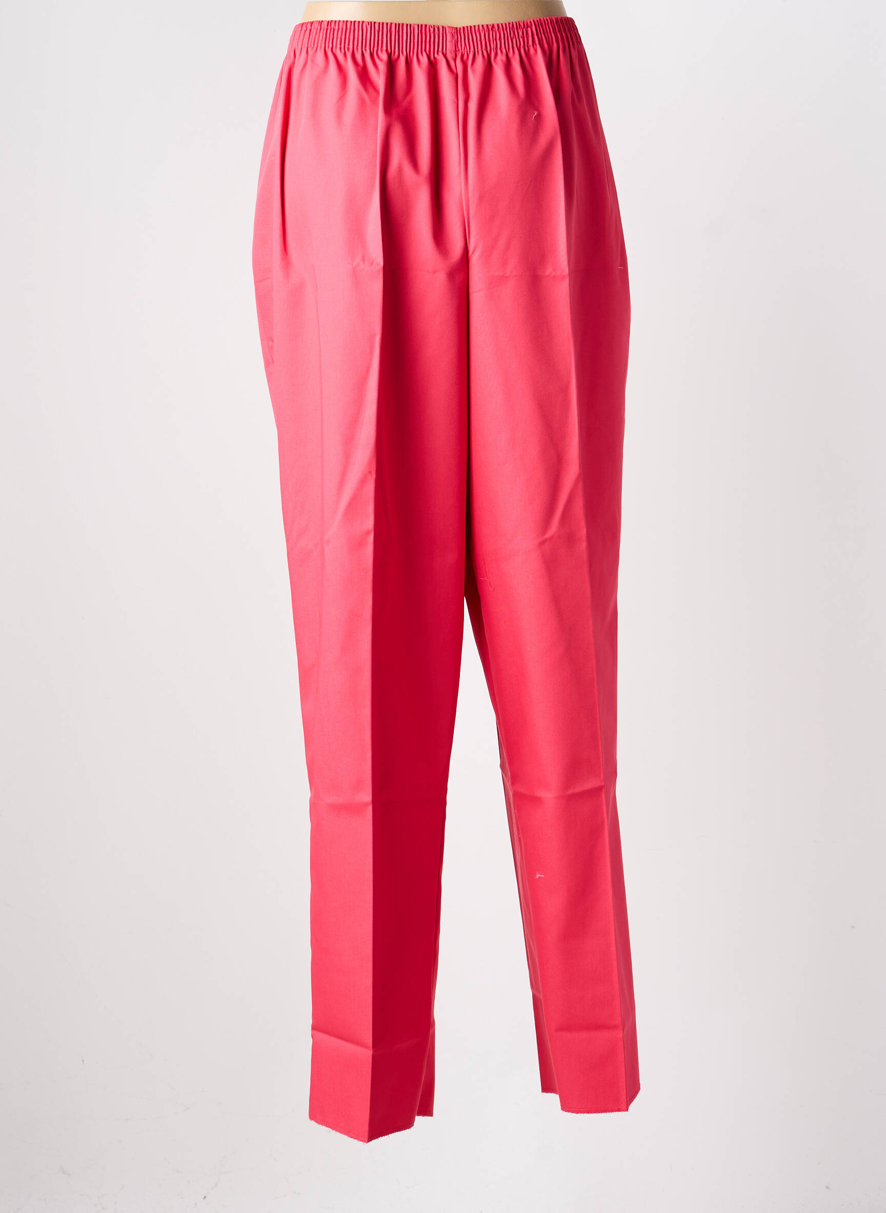 Pantalon slim talie elastică mărime normală roz GEVANA femeie