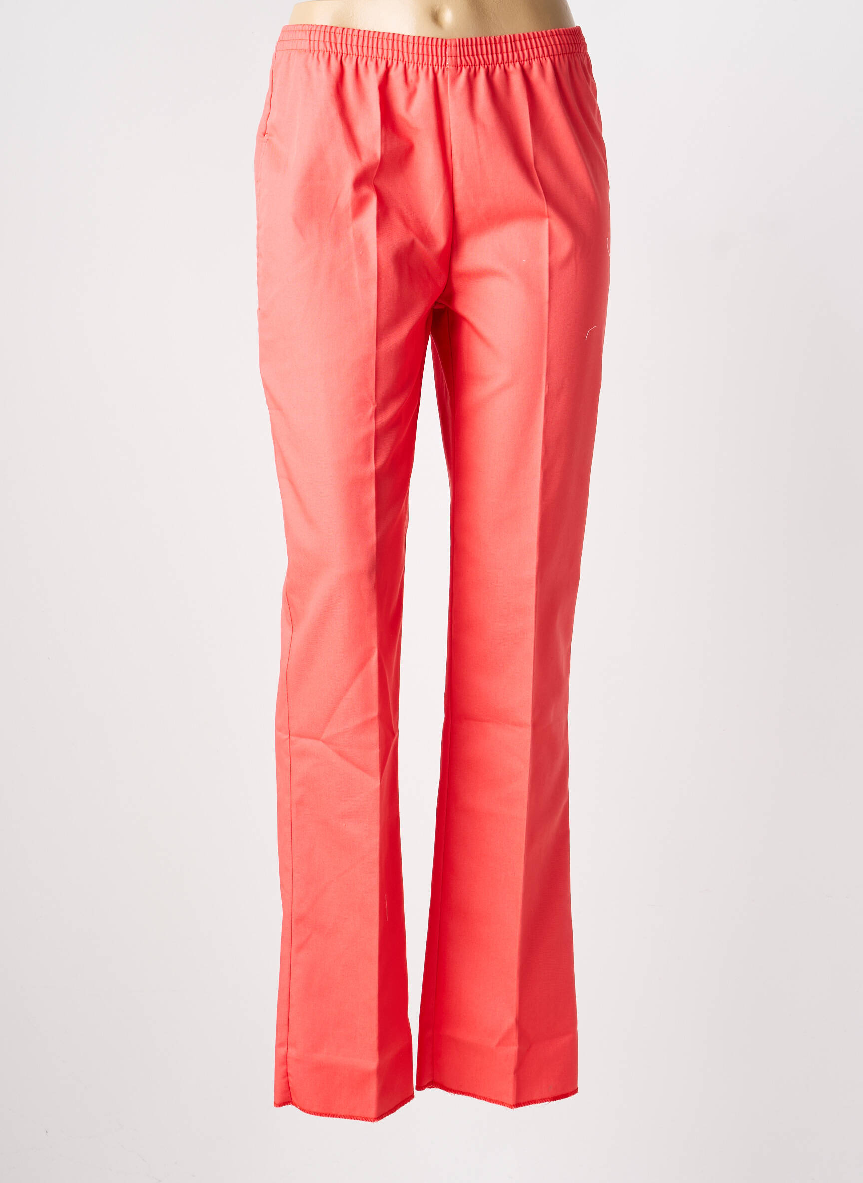 Pantalon slim talie elastică mărime normală roșu GEVANA femeie