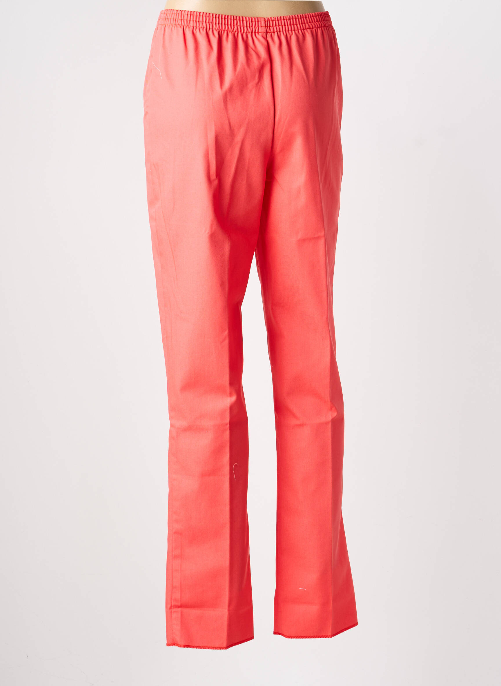 Pantalon slim talie elastică mărime normală roșu GEVANA femeie