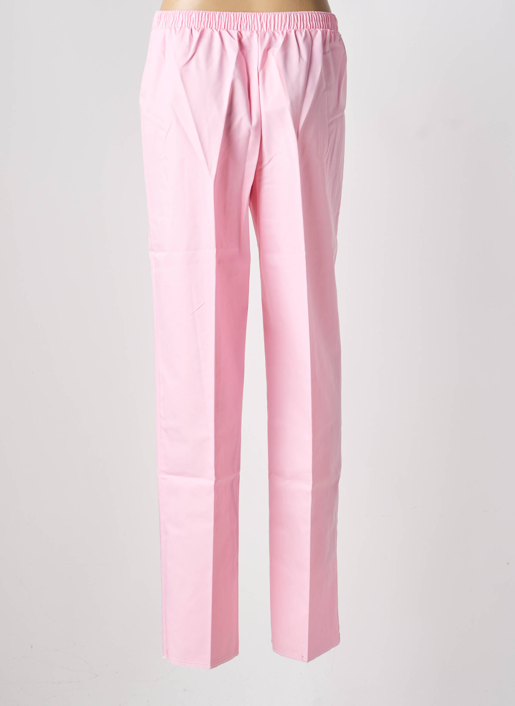 Pantalon slim talie elastică mărime normală roz GEVANA femeie