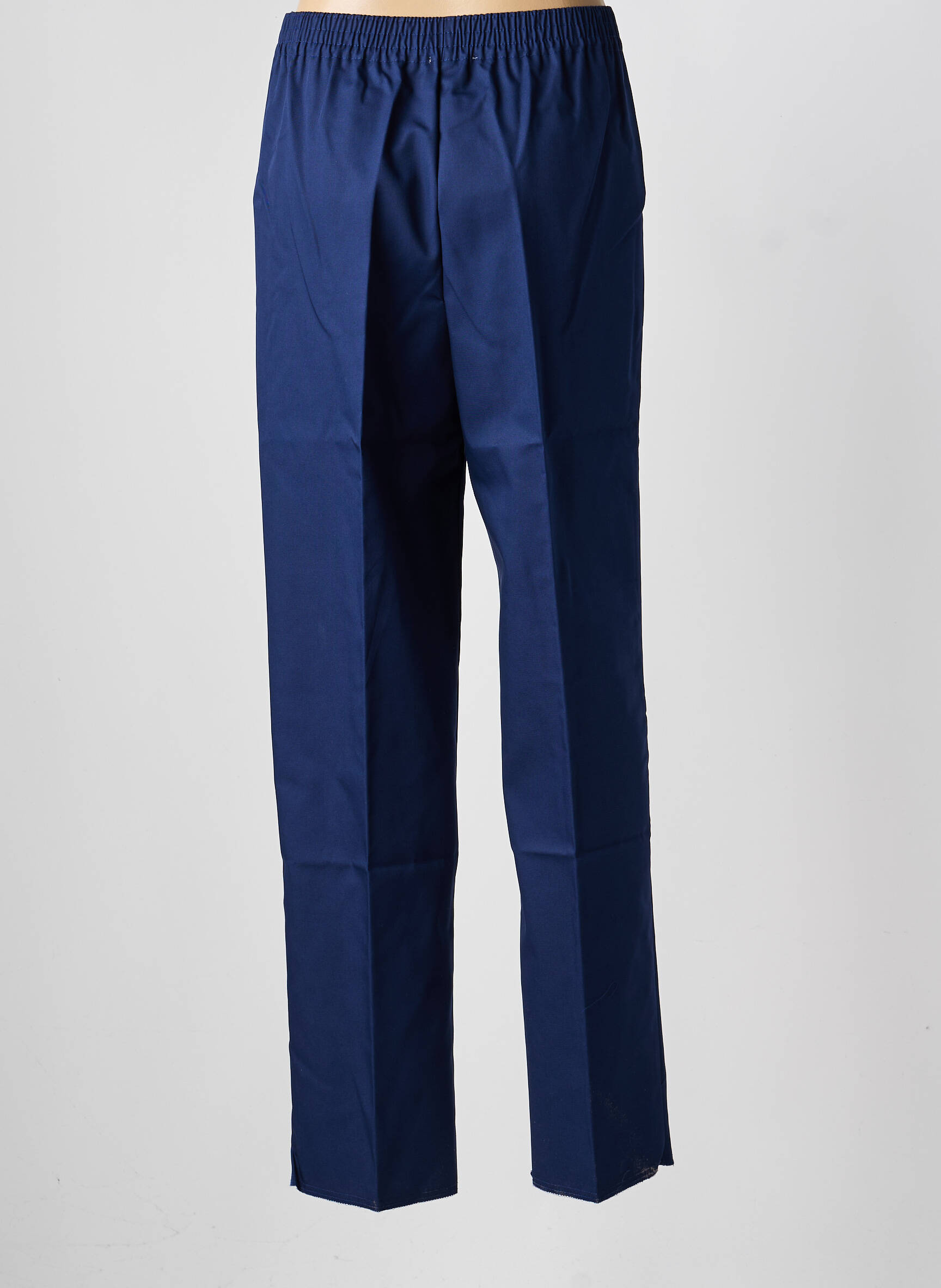 Pantalon slim talie elastică mărime normală albastru GEVANA femeie
