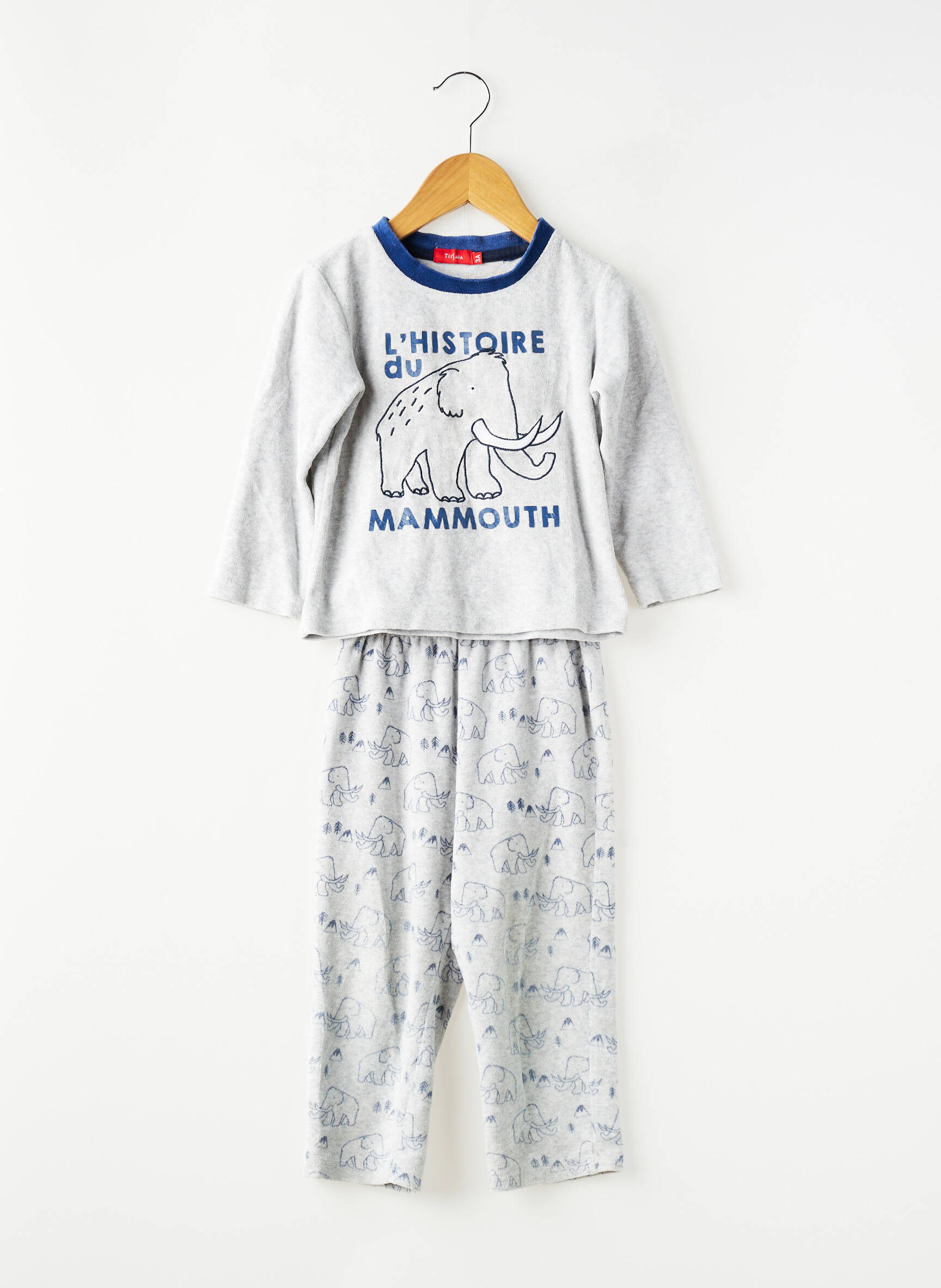 Pijama imprimat fantezie albastru TISSAÏA băiat