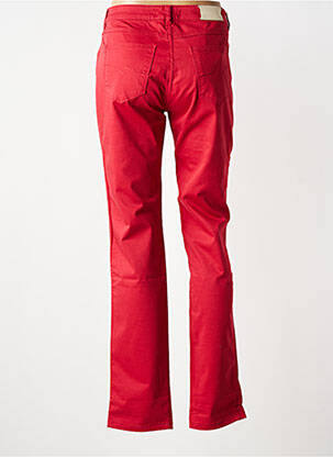 Pantalon slim țesătură poplin mărime normală roșu JEANNE ET MARIUS femeie