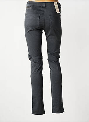 Pantalon slim țesătură poplin mărime normală gri KANOPE femeie