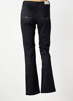 Pantalon drept țesătură poplin mărime normală negru KANOPE femeie