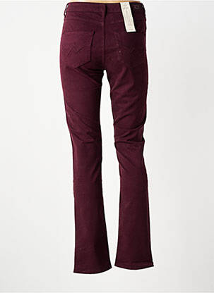 Pantalon drept elasticitate talie înaltă violet KANOPE femeie