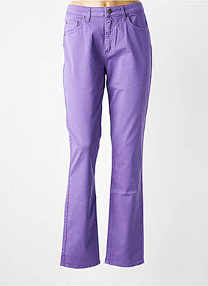 Pantalon drept elasticitate mărime normală violet KANOPE femeie