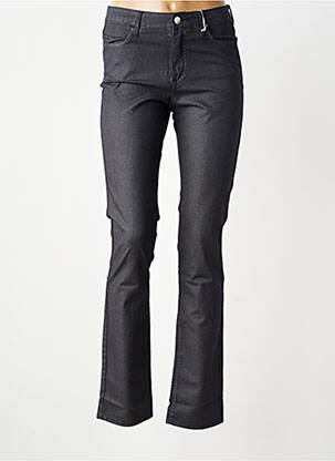Pantalon slim țesătură poplin mărime normală gri KANOPE femeie