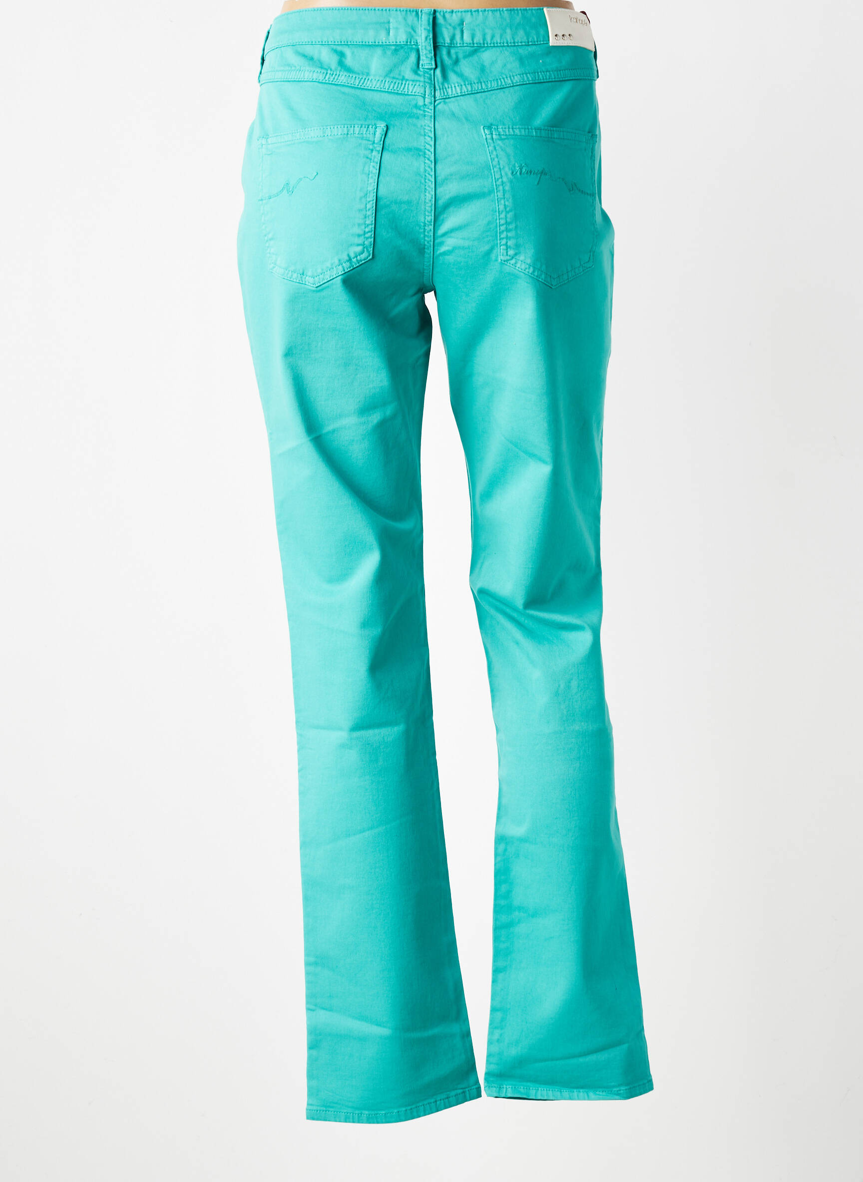 Pantalon drept elasticitate mărime normală albastru KANOPE femeie