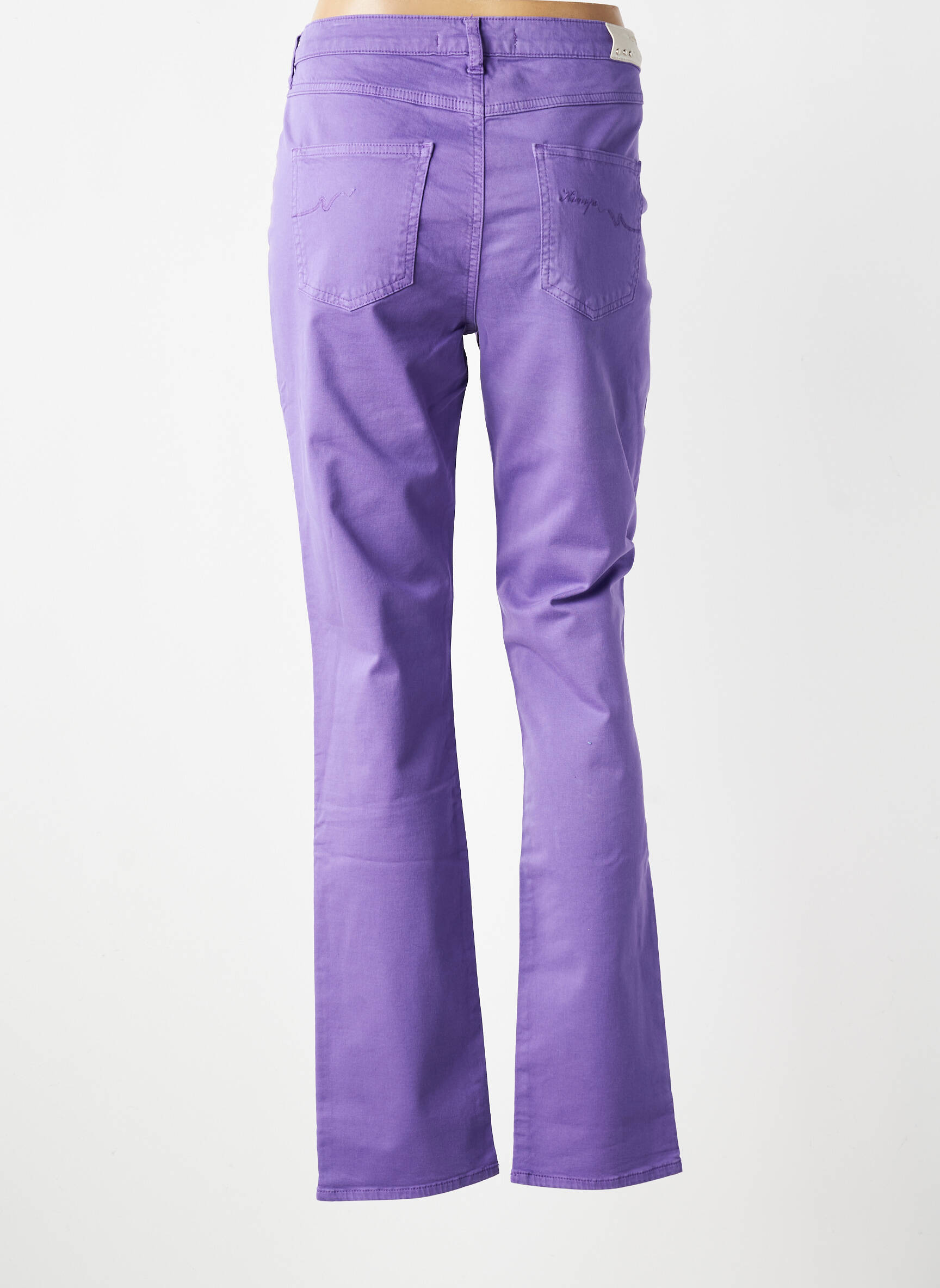 Pantalon drept elasticitate mărime normală violet KANOPE femeie