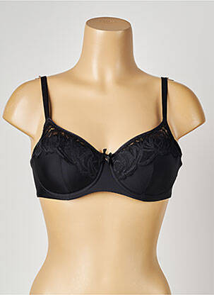 Sutien efect material satinat top sutien modelat negru FEMILET femeie