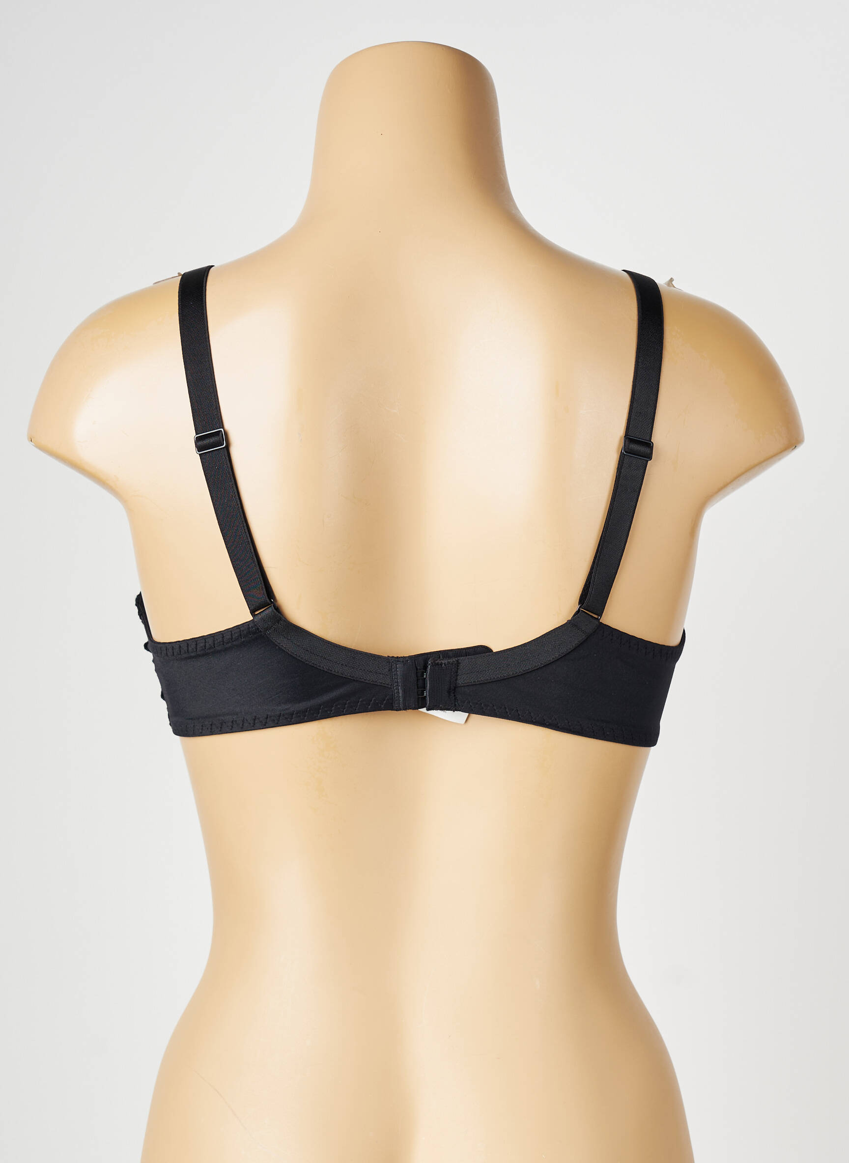 Sutien efect material satinat sutien cupe întregi cu decolteu înalt negru SIMONE PERELE femeie