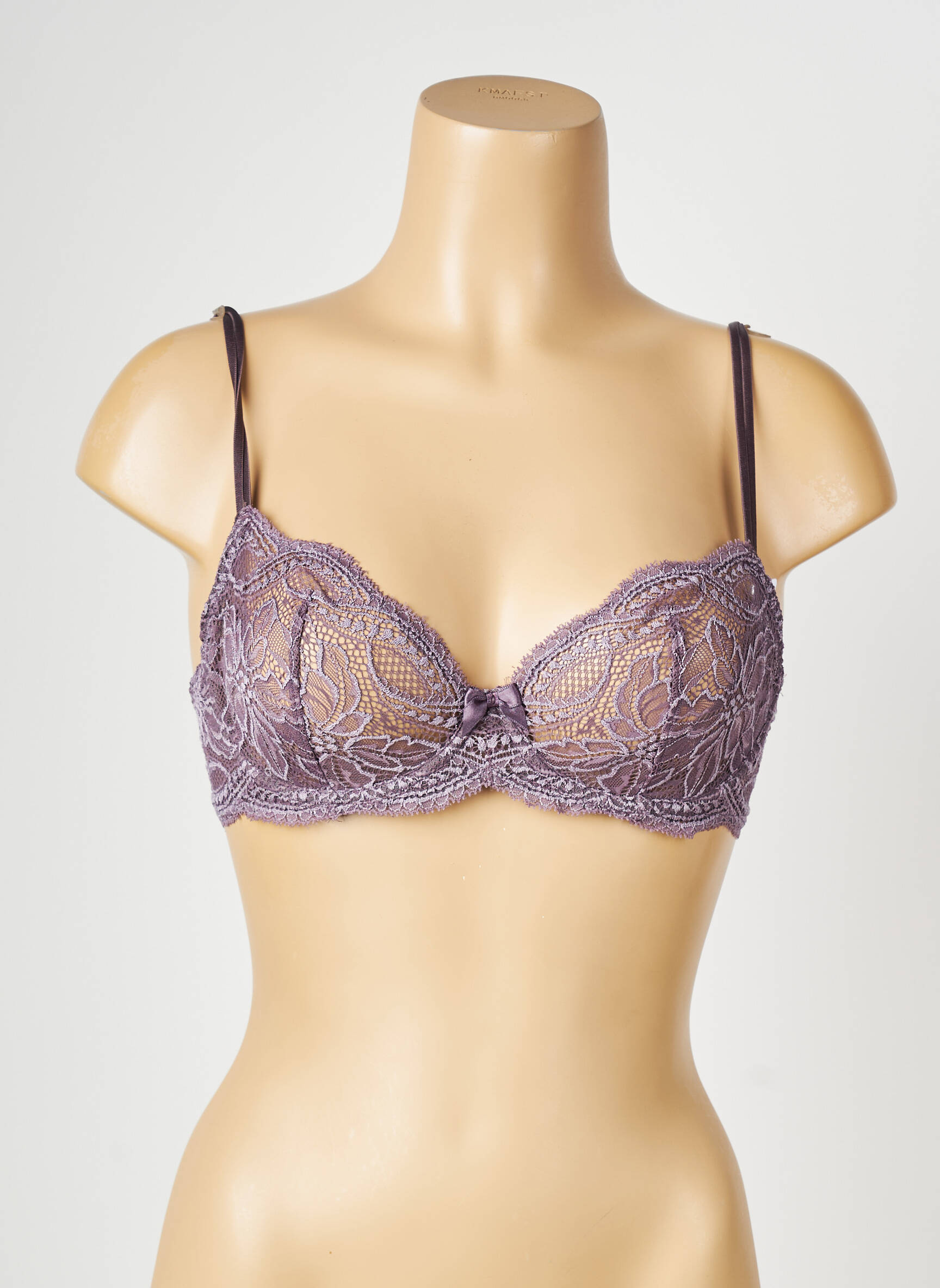 Sutien țesătură dantelă gri SIMONE PERELE femeie