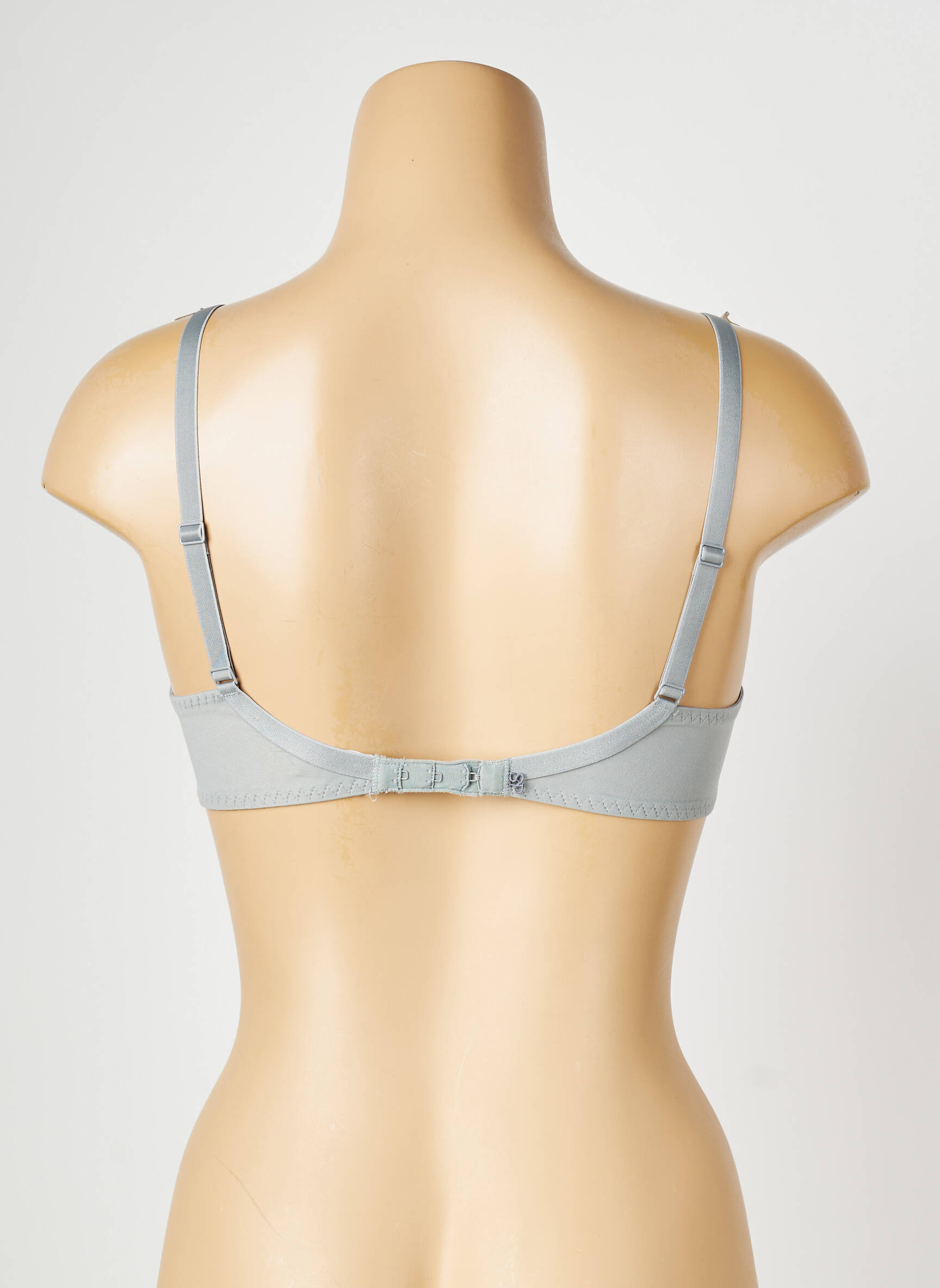 Sutien efect material satinat sutien cupe întregi cu decolteu înalt gri SIMONE PERELE femeie