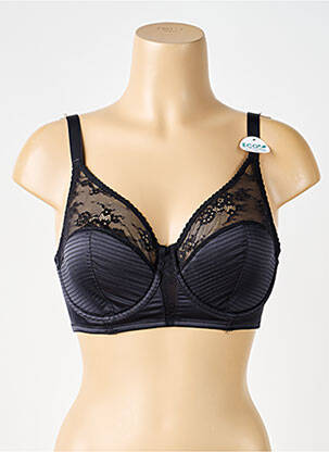 Sutien efect material satinat top sutien modelat negru DORINA femeie