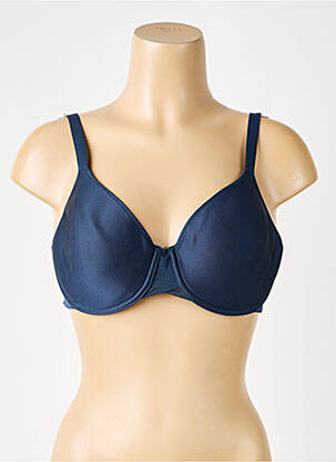 Sutien efect material satinat top sutien modelat albastru CHANTELLE femeie