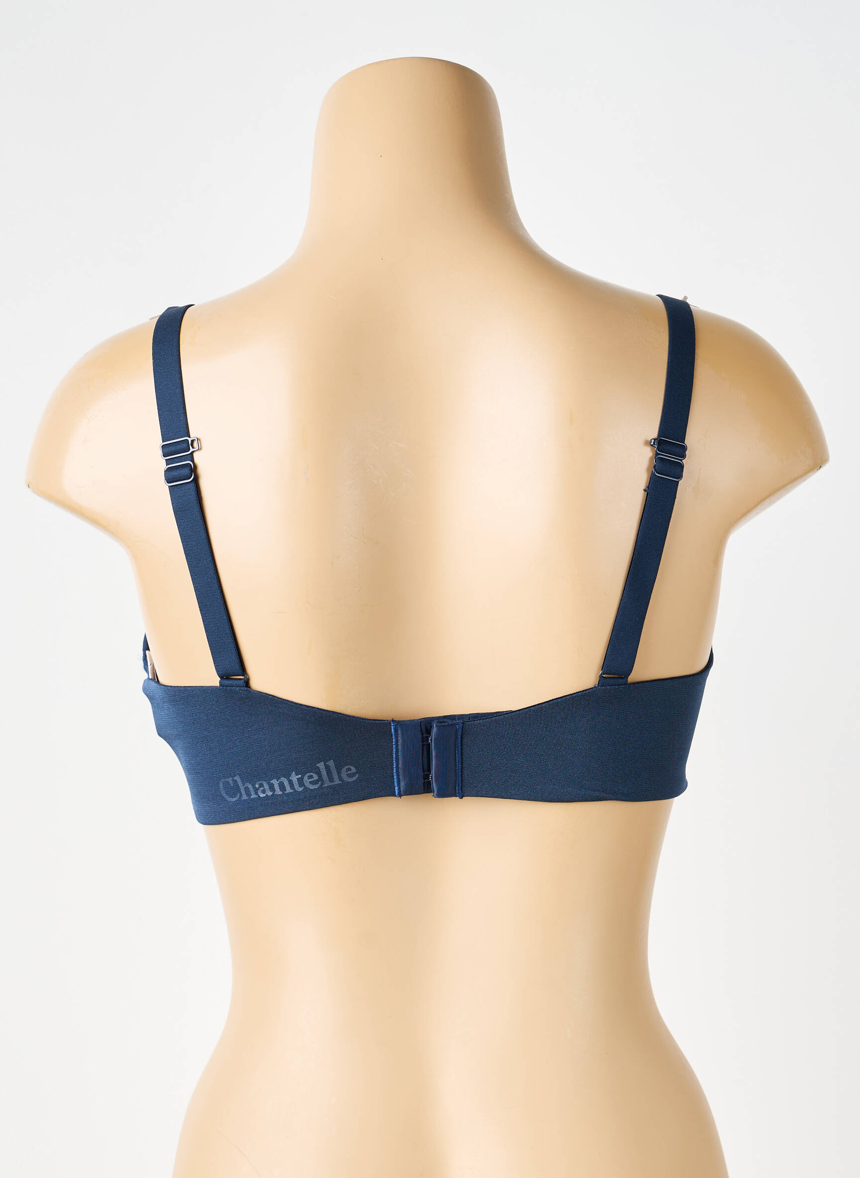 Sutien efect material satinat top sutien modelat albastru CHANTELLE femeie