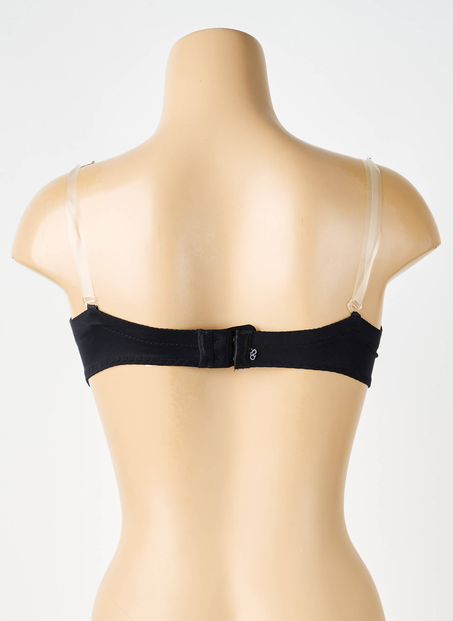 Sutien efect material satinat sutien cupe întregi cu decolteu înalt negru SIMONE PERELE femeie