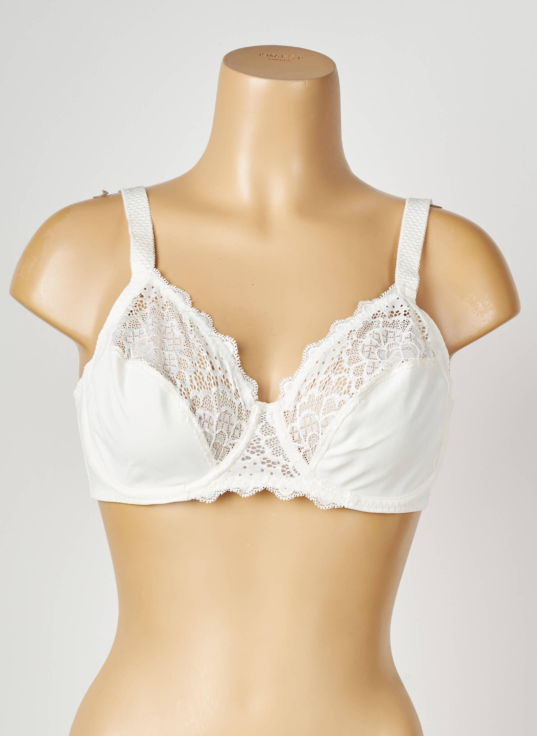 Sutien broderie sutien cupe întregi cu decolteu înalt alb SIMONE PERELE femeie