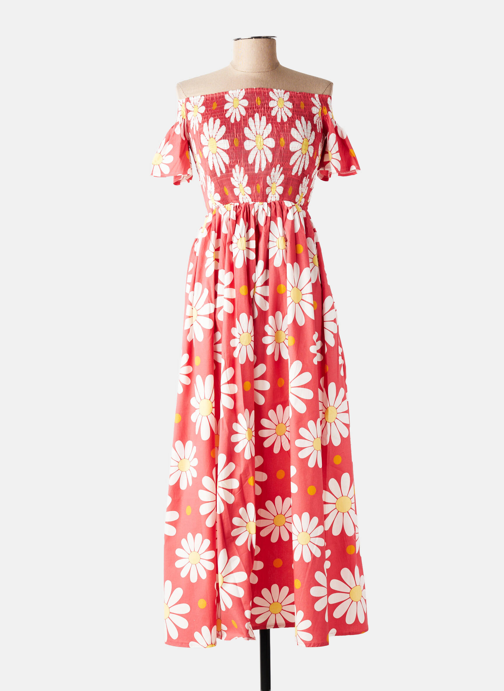 Rochie lungă mâneci scurte mâneci scurte roz DANCING DAYS femeie