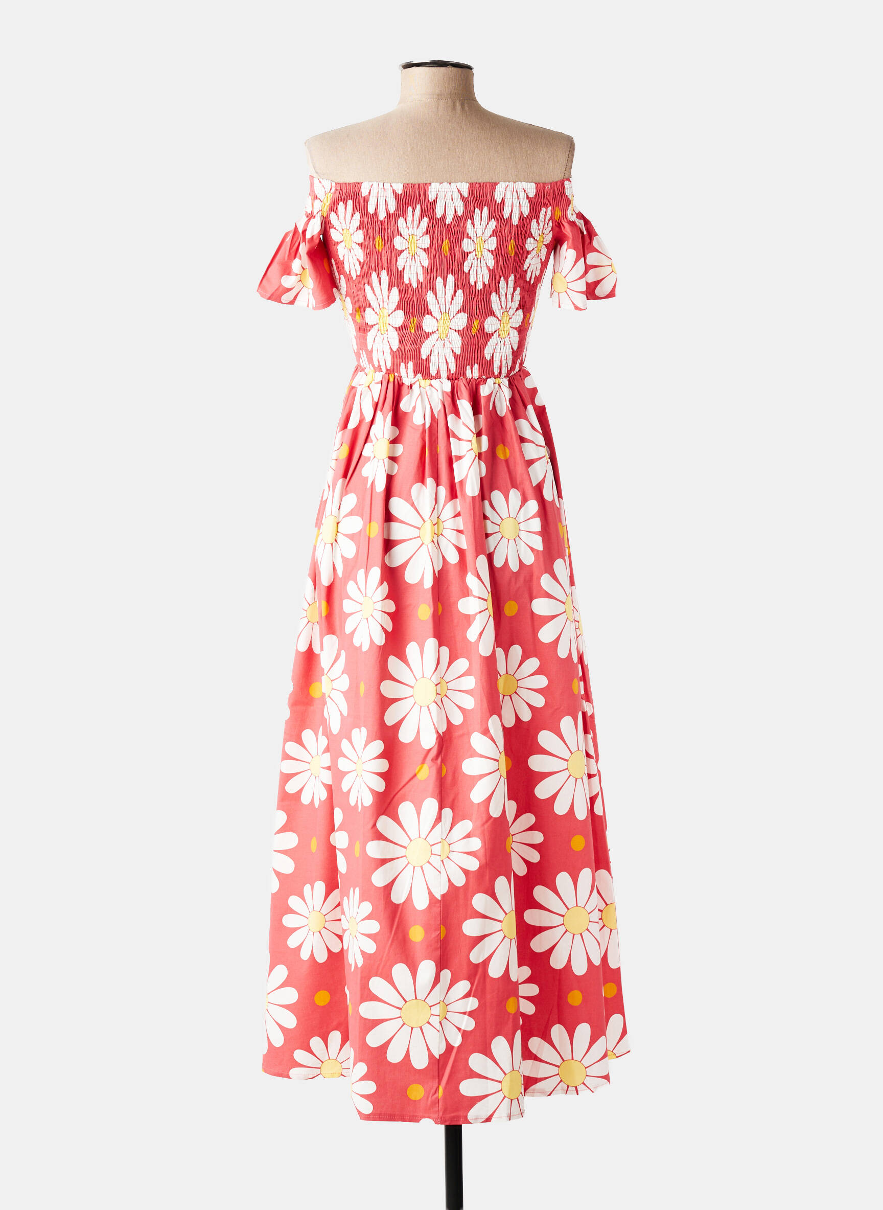 Rochie lungă mâneci scurte mâneci scurte roz DANCING DAYS femeie