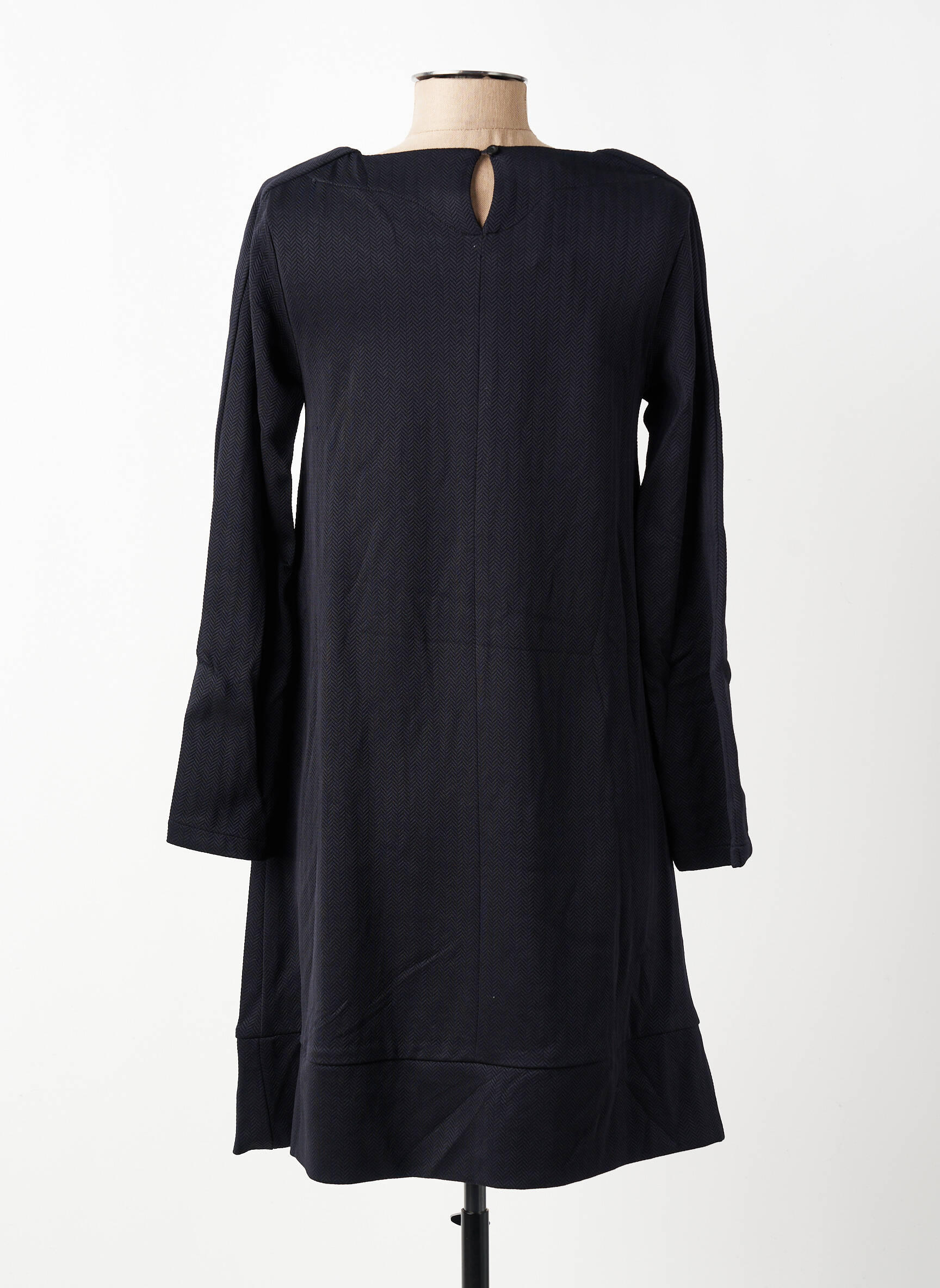 Rochie midi mâneci lungi mâneci lungi negru COUTURIST femeie
