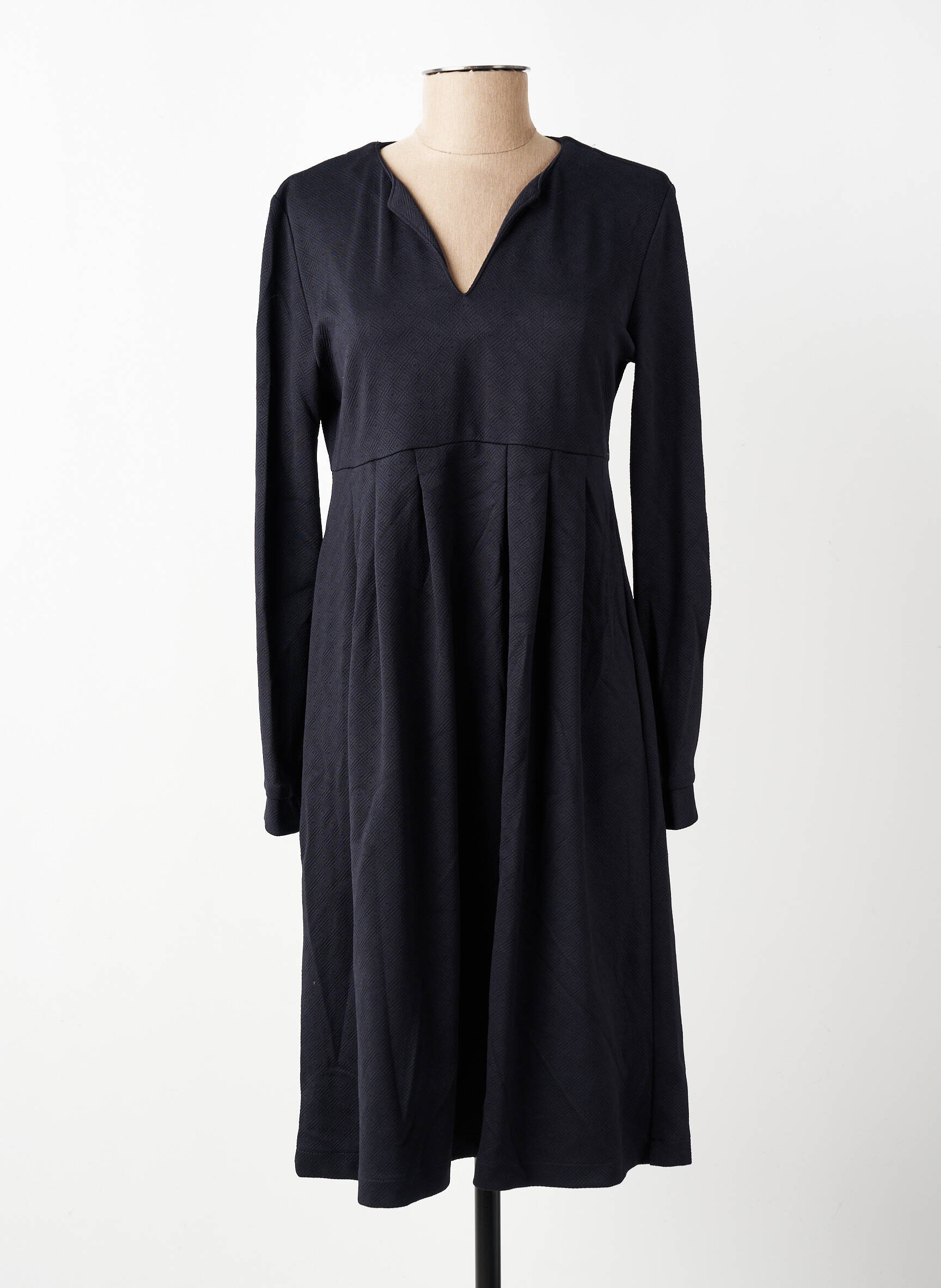 Rochie midi mâneci lungi mâneci lungi negru COUTURIST femeie