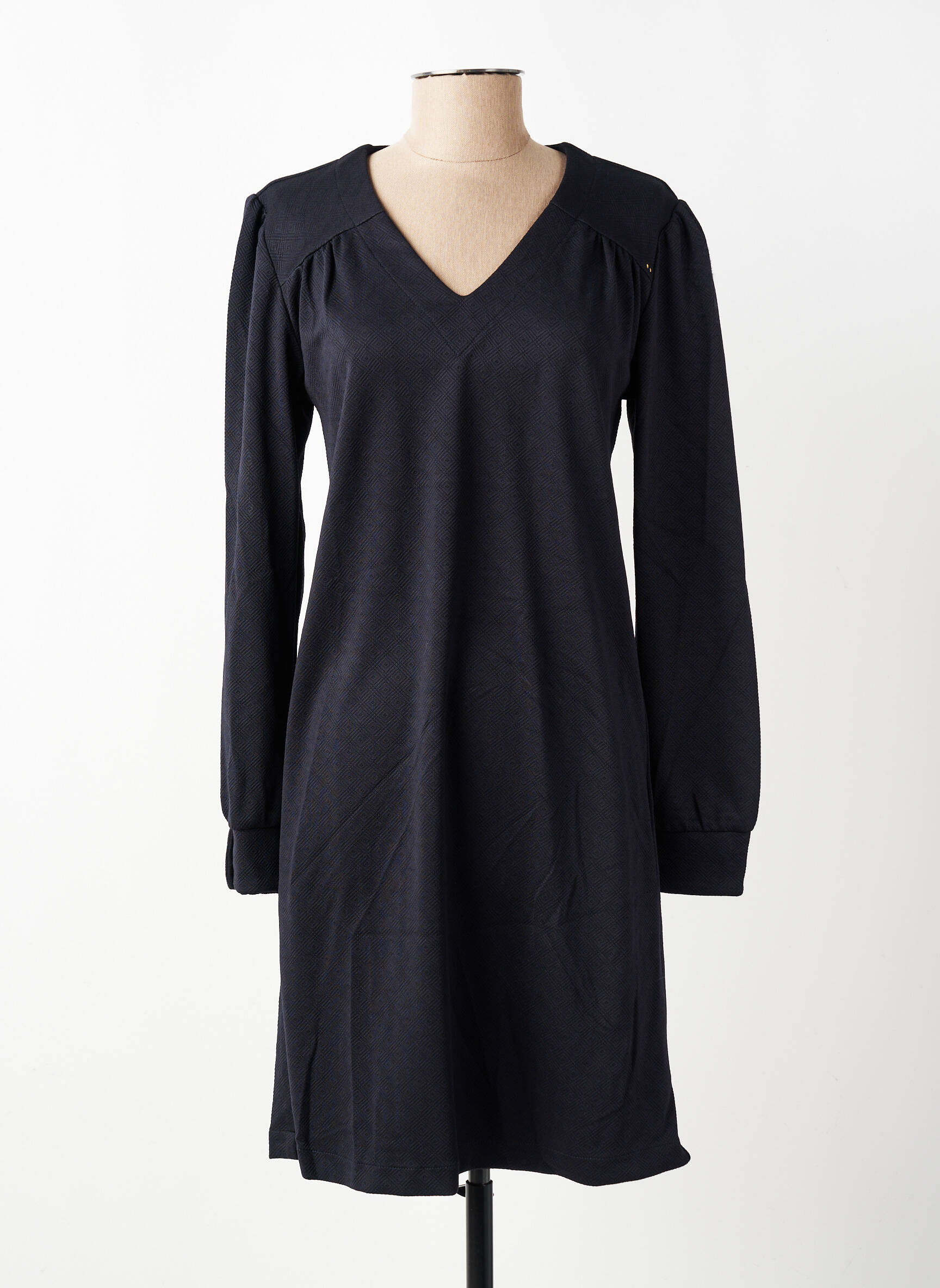 Rochie midi mâneci lungi mâneci lungi negru COUTURIST femeie