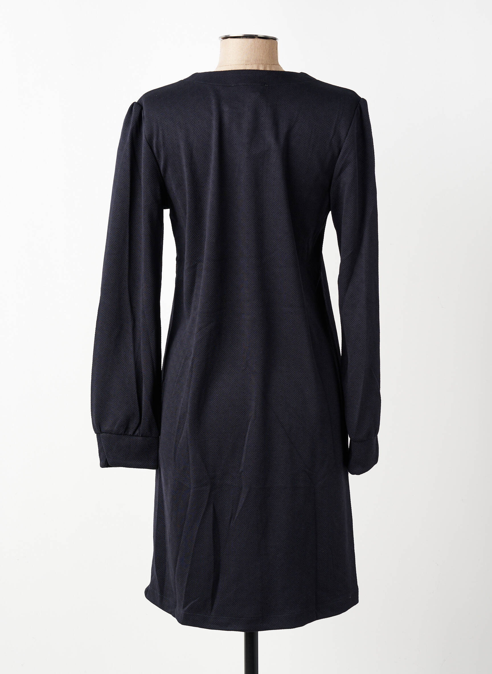 Rochie midi mâneci lungi mâneci lungi negru COUTURIST femeie