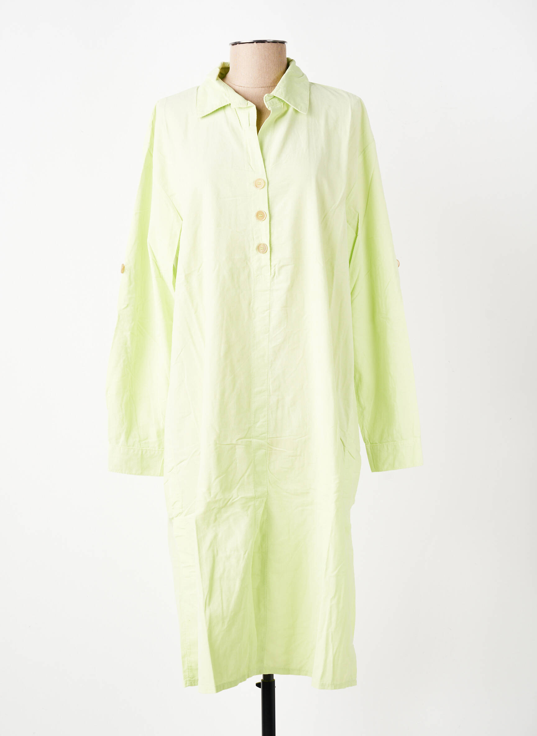 Rochie lungă mâneci lungi mâneci lungi verde COUTURIST femeie