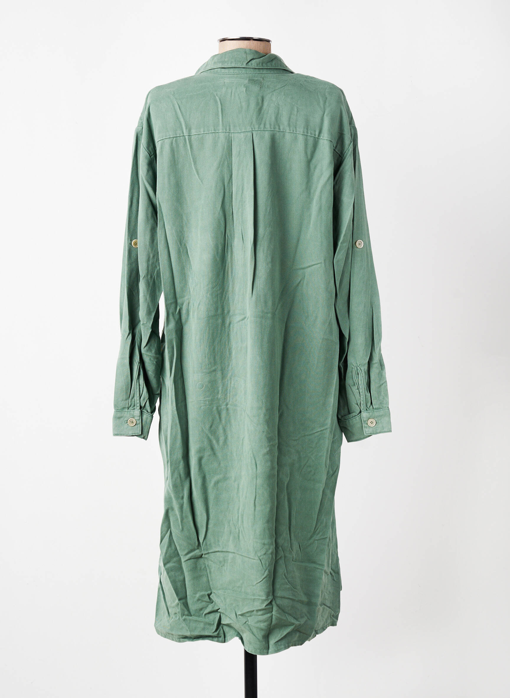Rochie lungă mâneci lungi mâneci lungi verde COUTURIST femeie