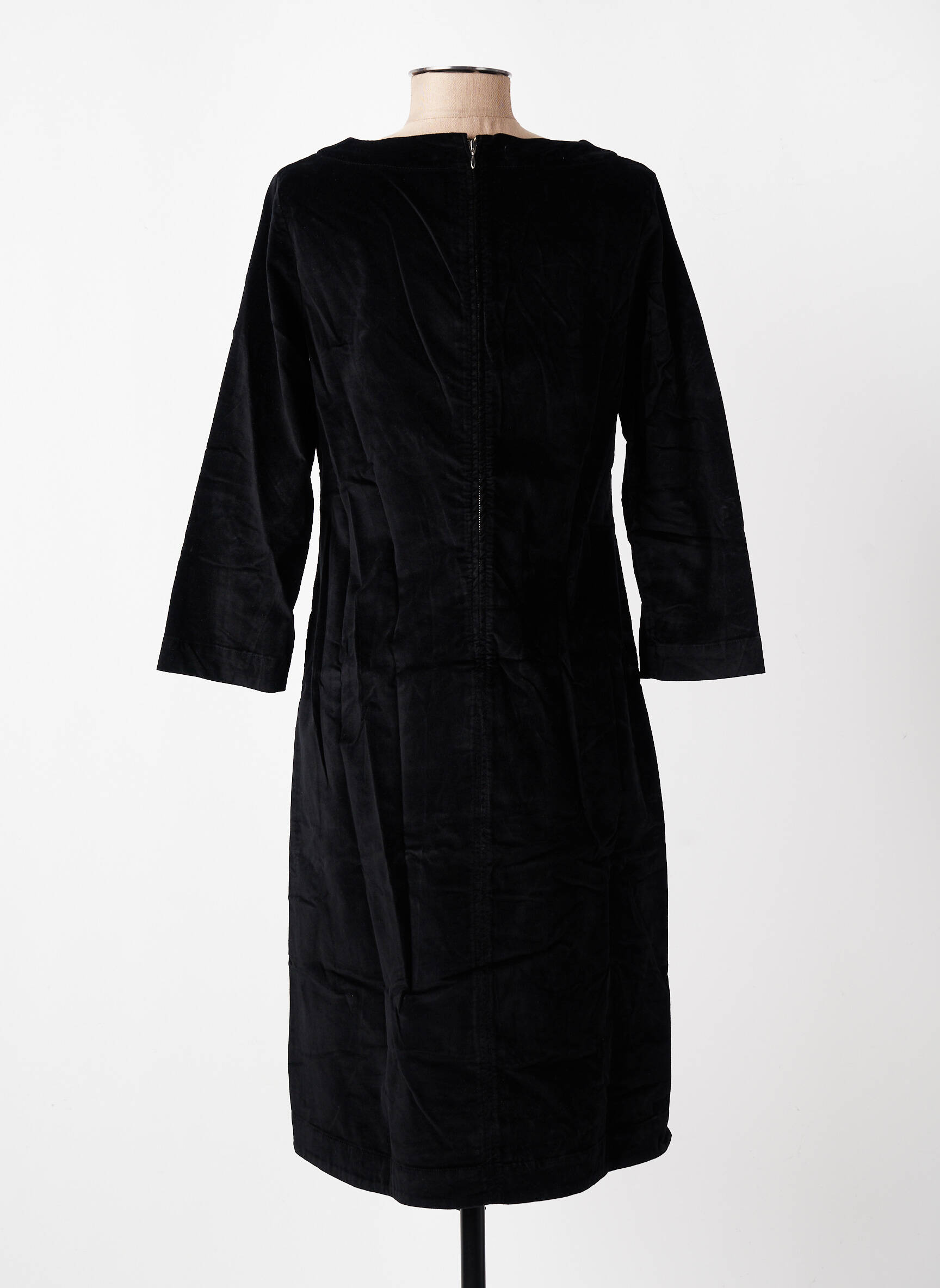 Rochie midi mâneci 3/4 mâneci 3/4 negru COUTURIST femeie