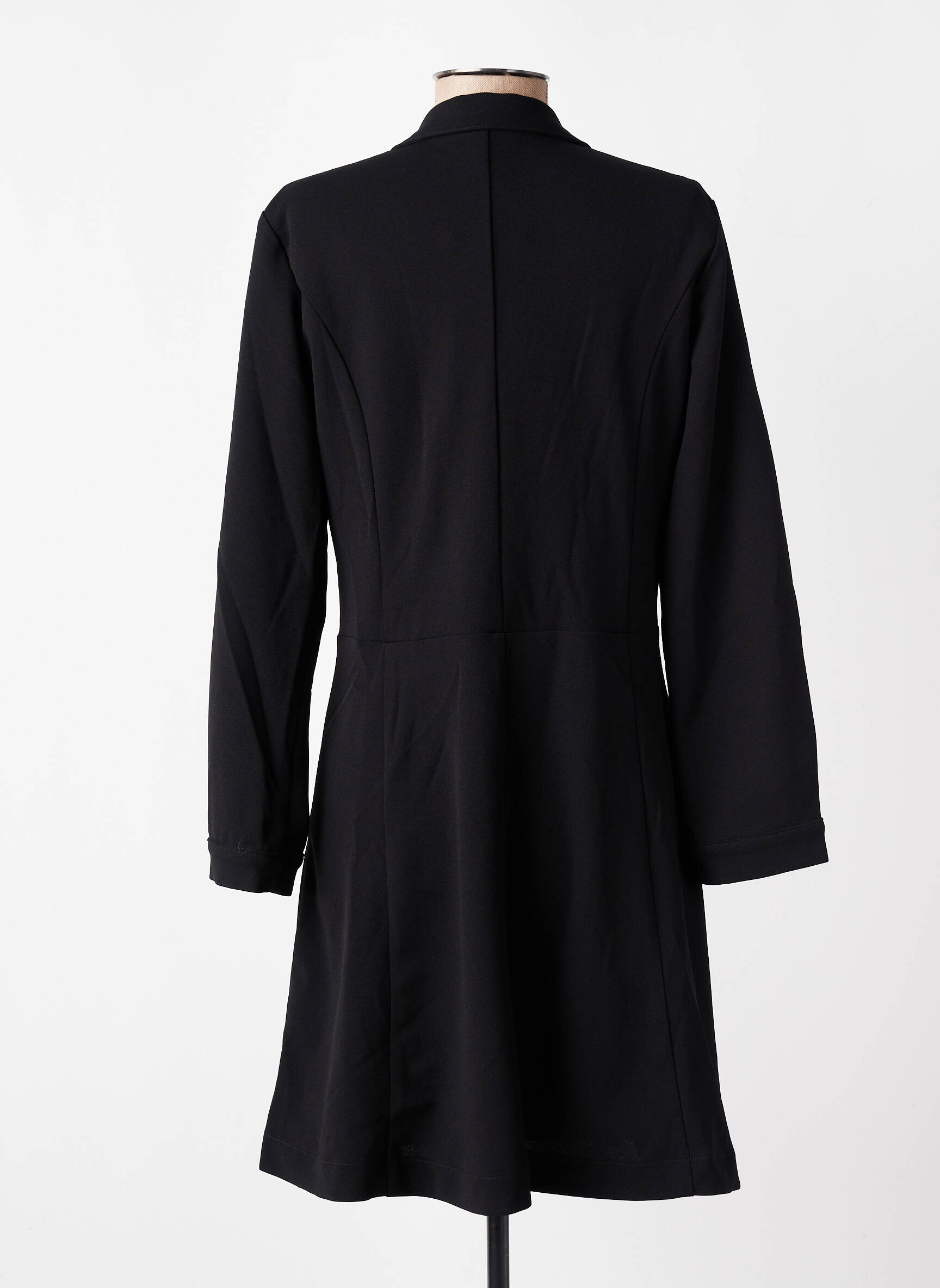 Rochie scurtă mâneci 3/4 mâneci 3/4 negru COUTURIST femeie