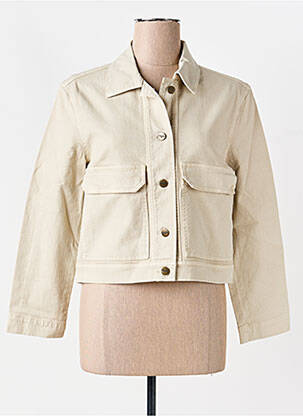 Jachete casual buzunare bej COUTURIST femeie