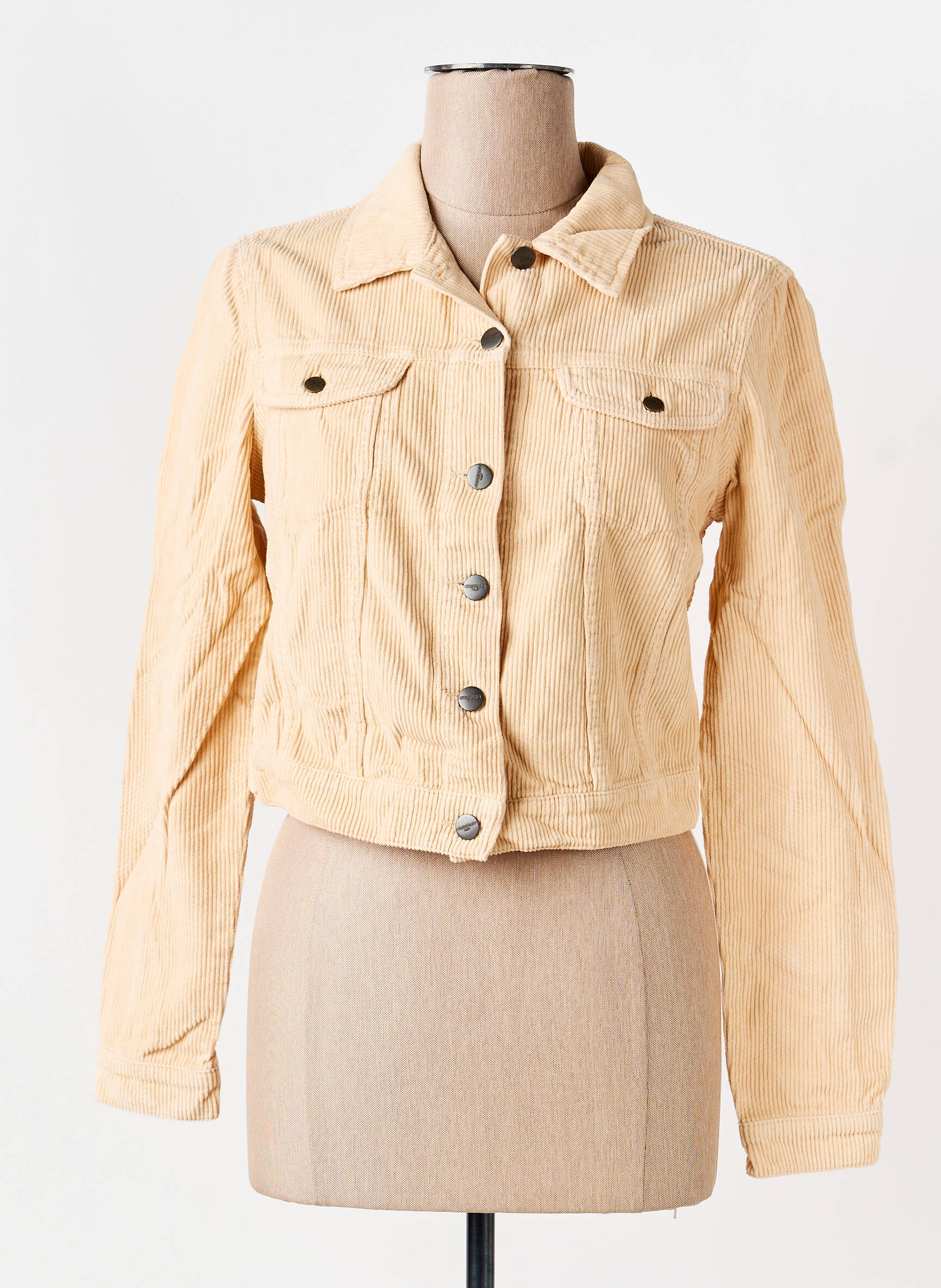 Jachete casual buzunare portocalie COUTURIST femeie