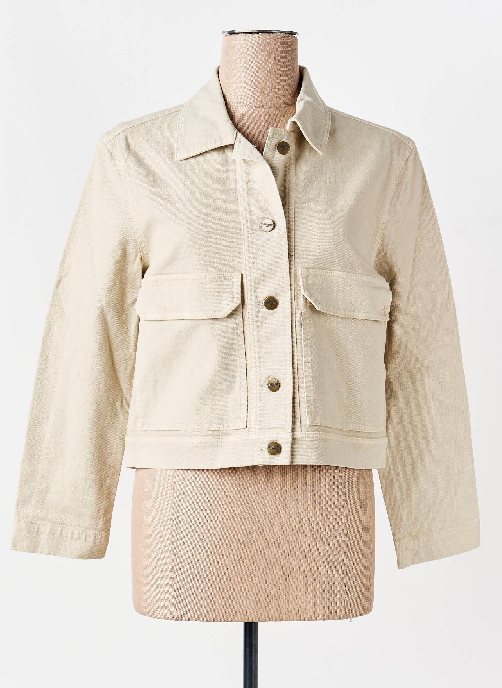 Jachete casual buzunare bej COUTURIST femeie