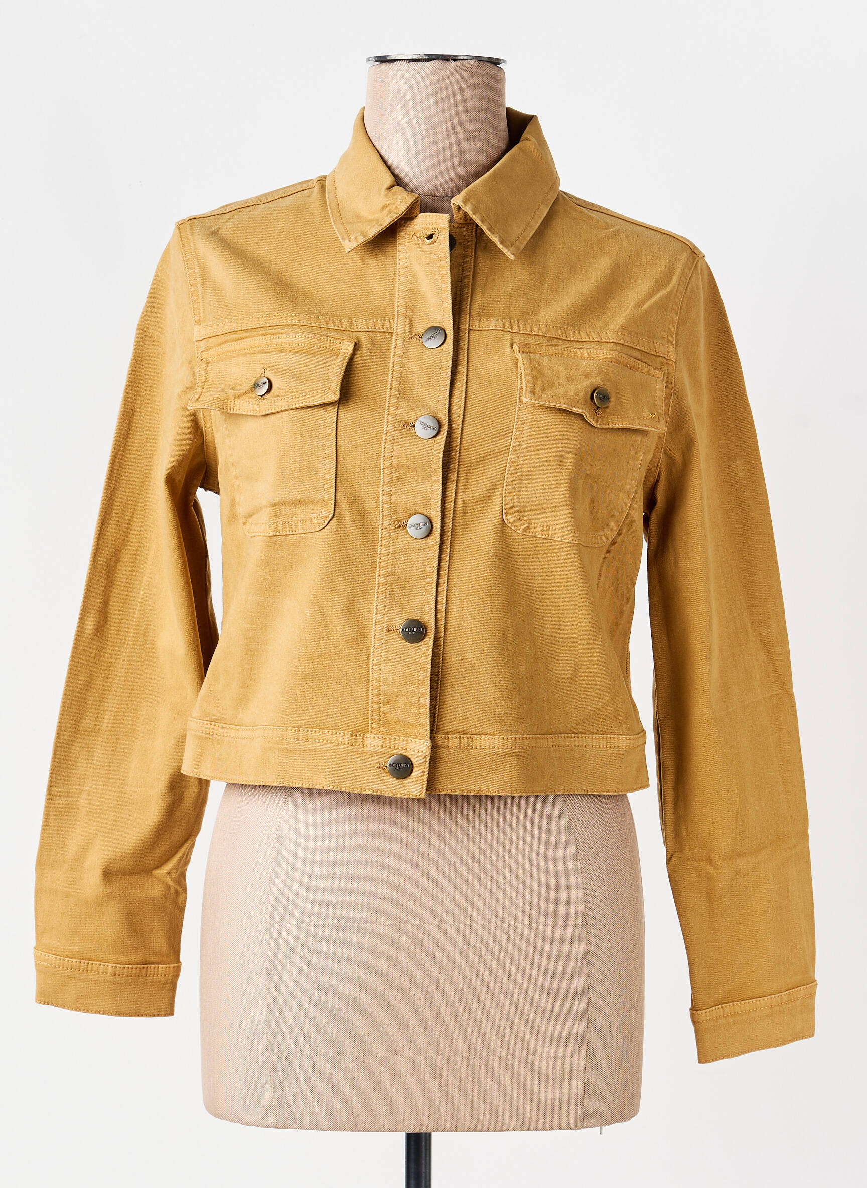 Jachete casual buzunare galben COUTURIST femeie
