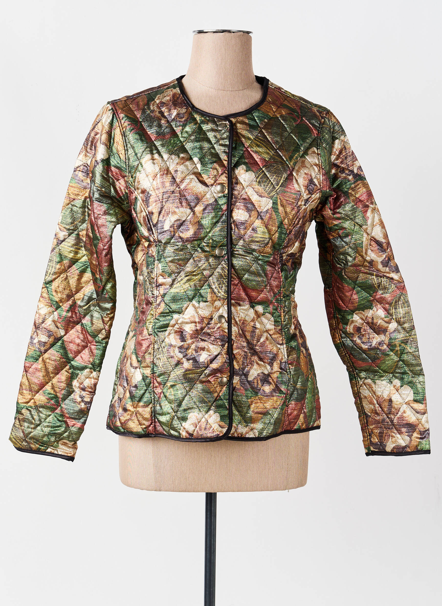 Jachete casual guler rotund verde COUTURIST femeie