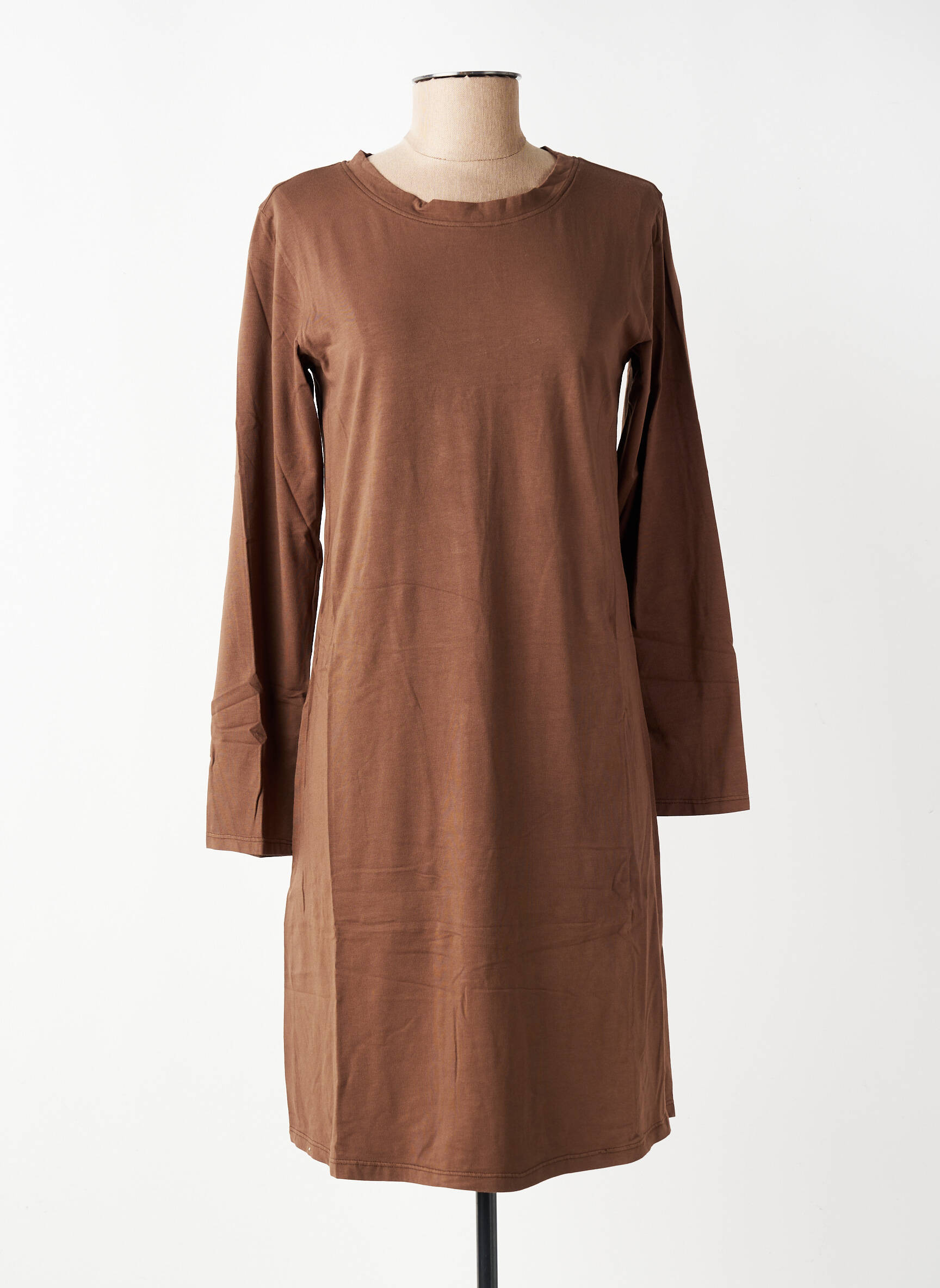 Rochie scurtă mâneci lungi mâneci lungi maro COUTURIST femeie
