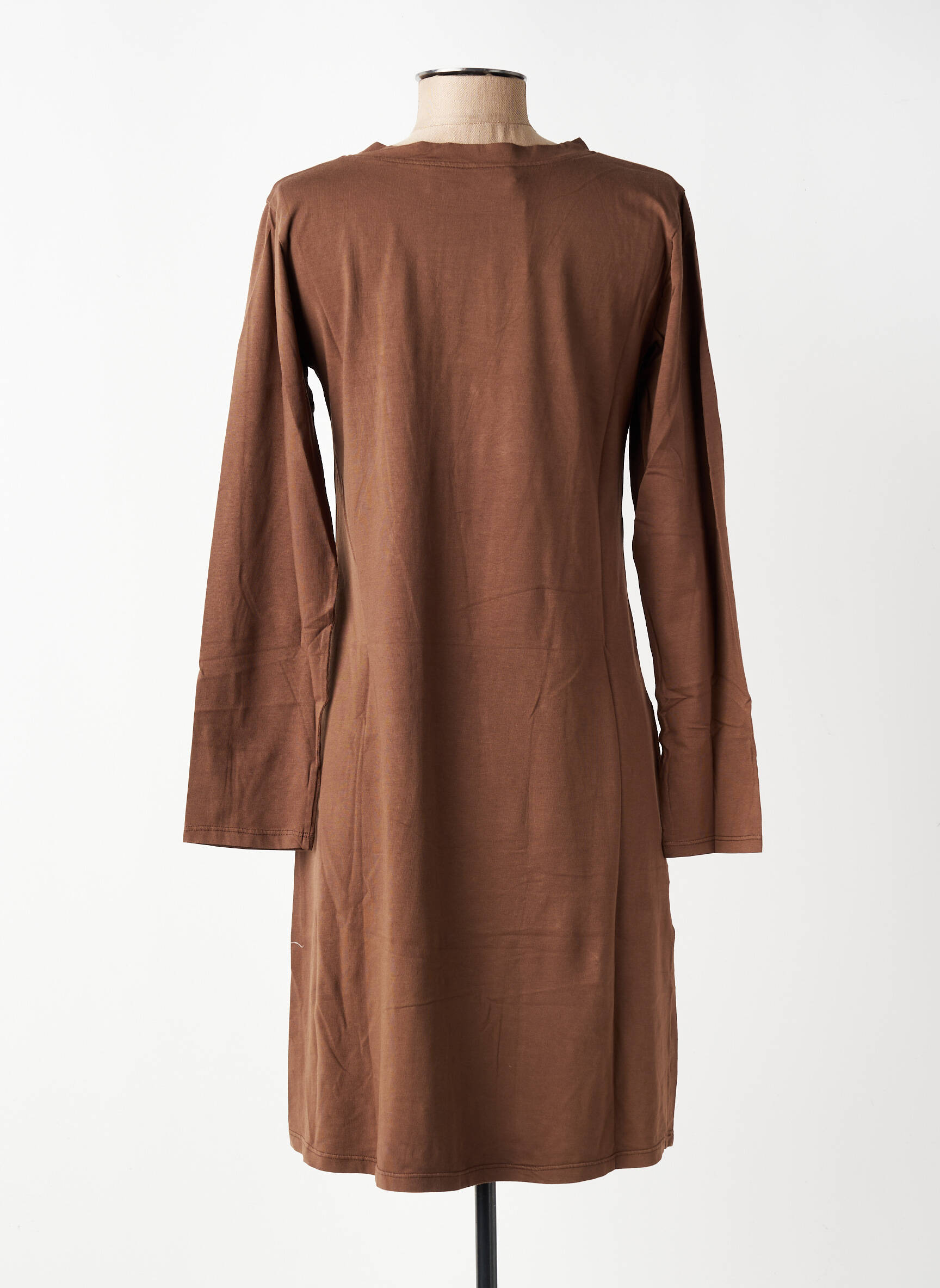 Rochie scurtă mâneci lungi mâneci lungi maro COUTURIST femeie