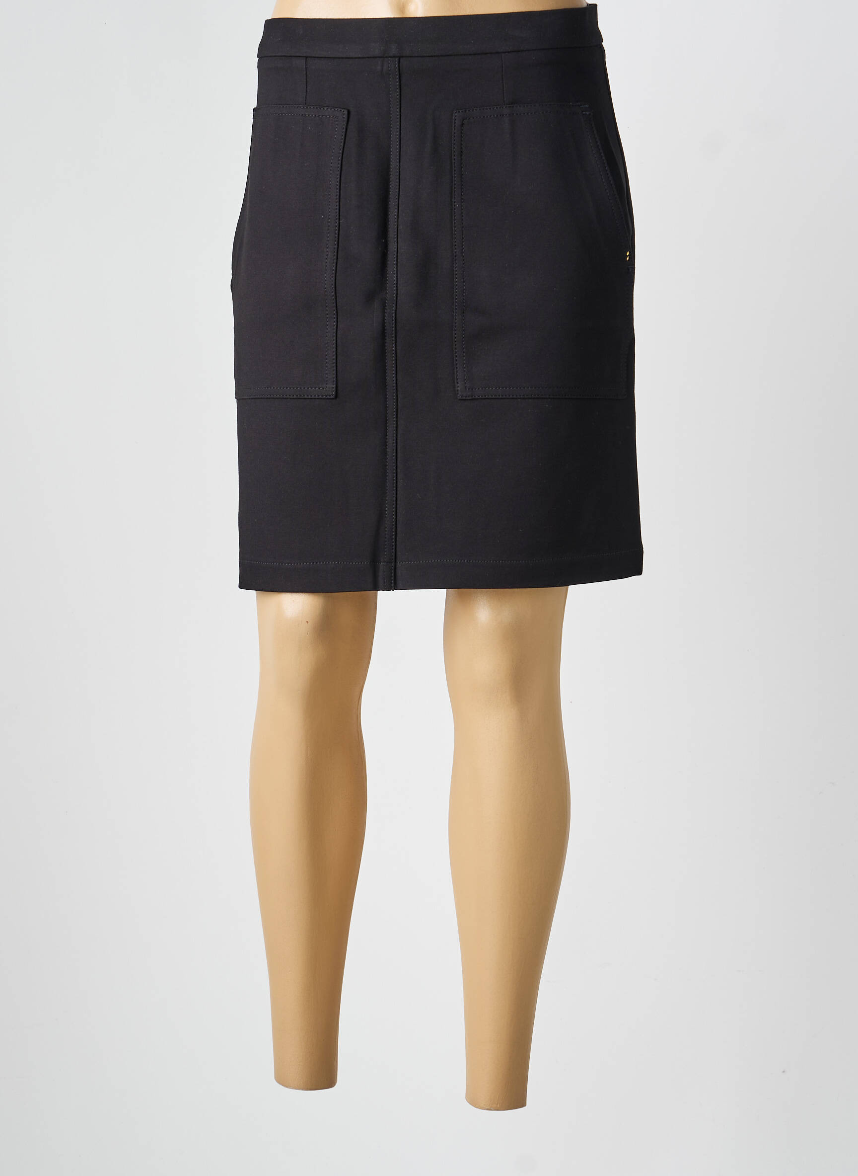 Fustă scurtă buzunare negru COUTURIST femeie